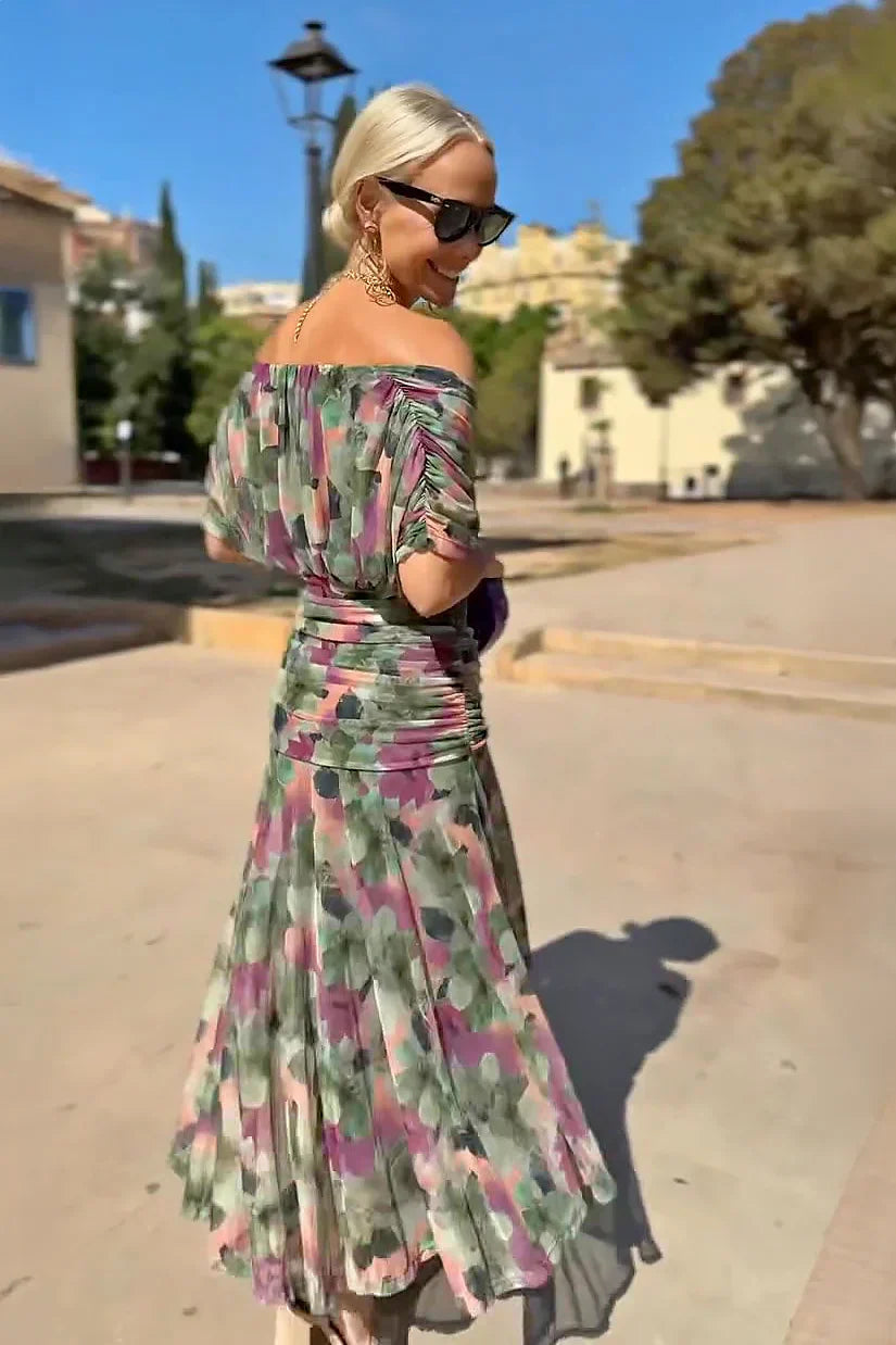 Louise™ | Graceful V-Neck Maxi Dress