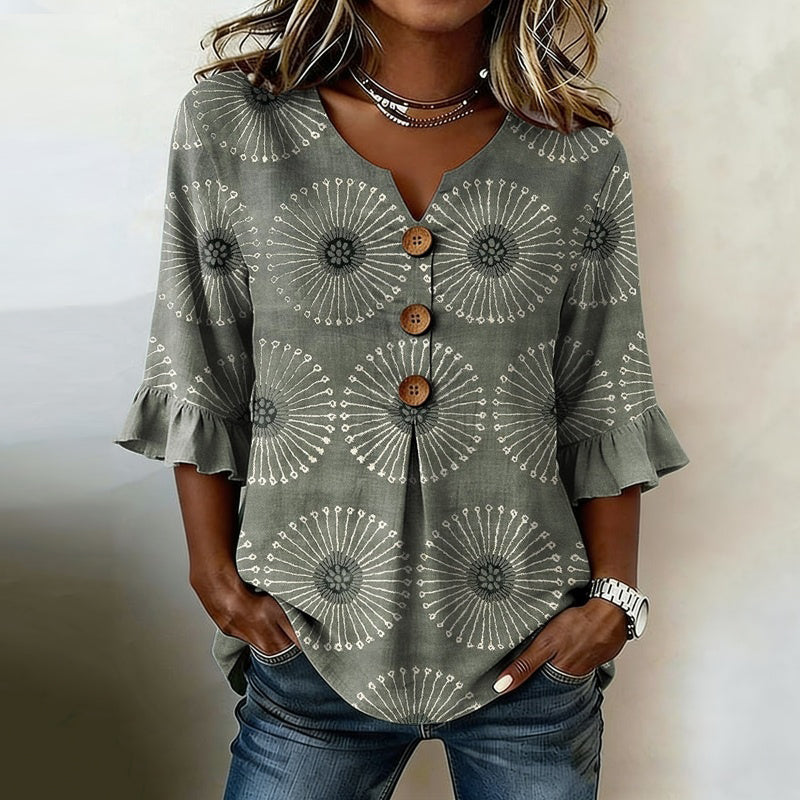 Lila™ | Chic Vintage-Inspired Blouse for Effortless Style