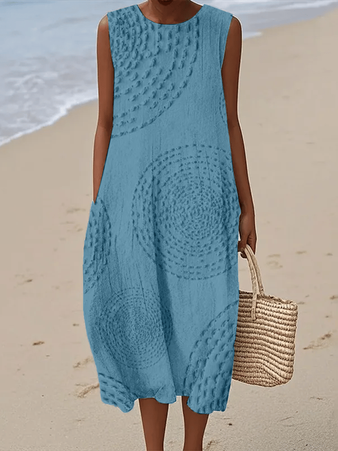 Isabella™ | Chic Printed Sleeveless Dress for Effortless Style