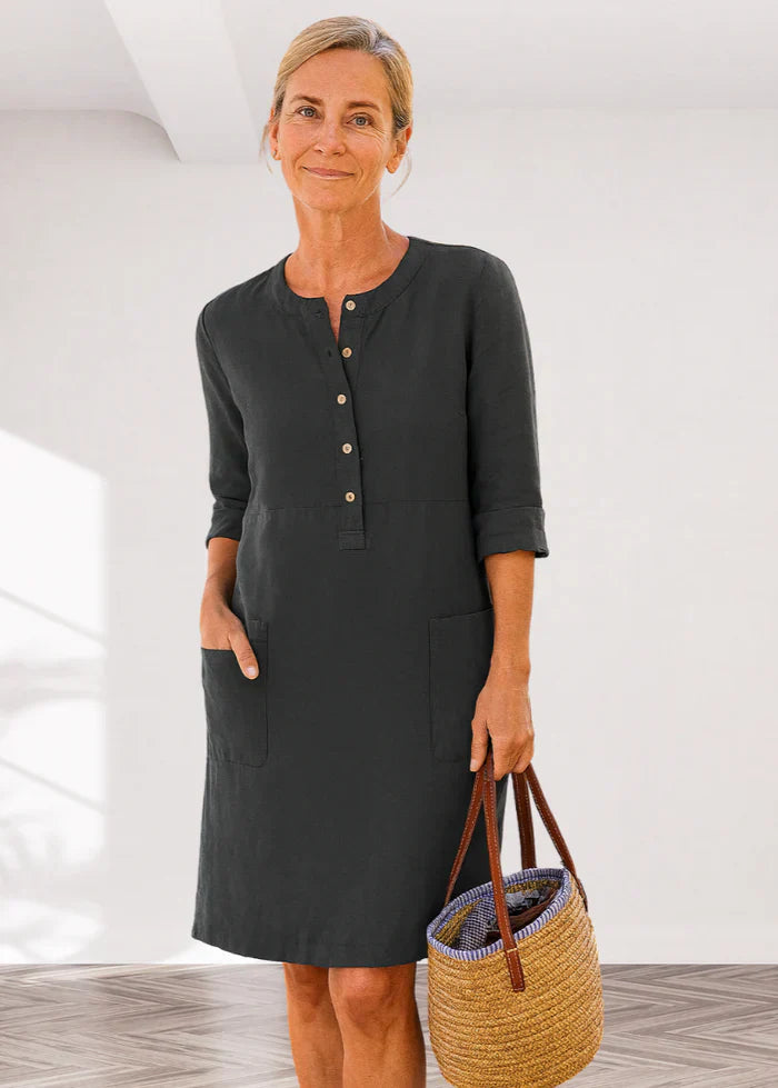 Ella™ | Relaxed Fit Casual Dress for Everyday Elegance