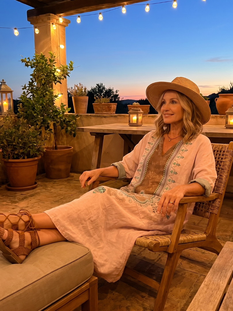 Lila™ | Embroidered Midi Dress for Effortless Elegance