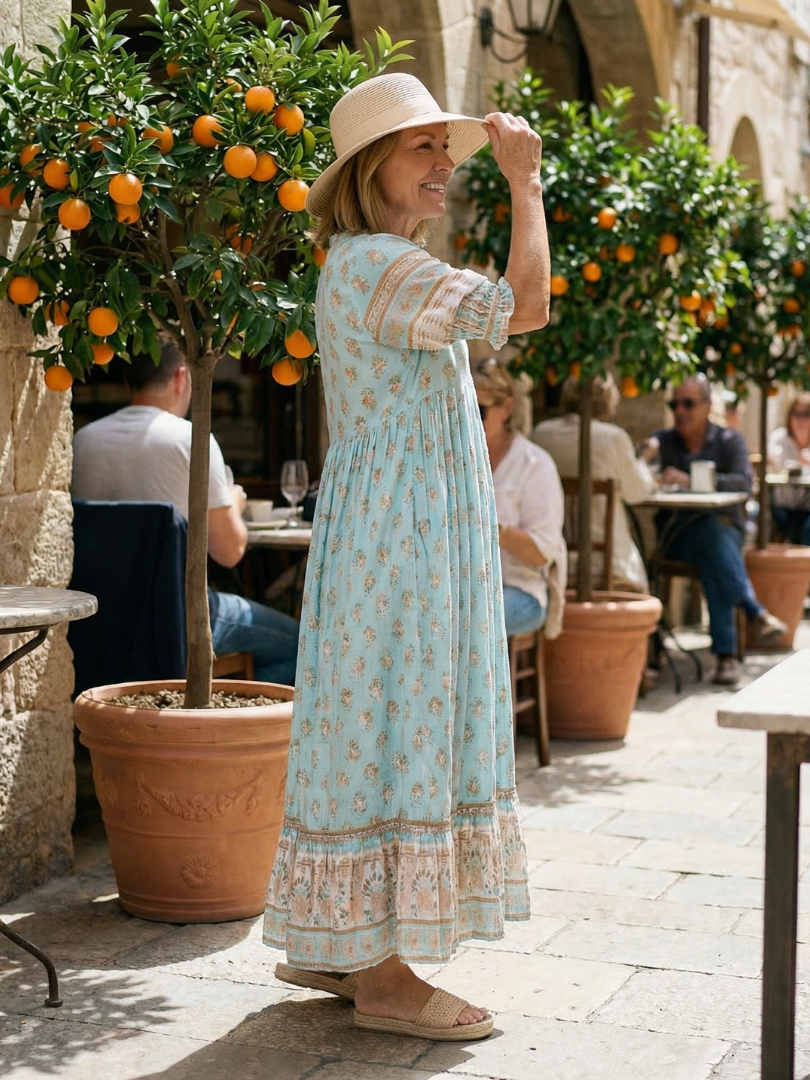 Maren™ | Chic Cotton Garden Dress for Effortless Style