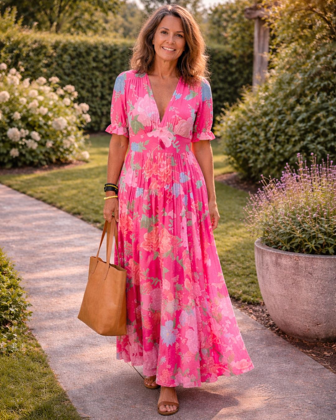 Ione™ | Floral Midi Dress for Effortless Elegance