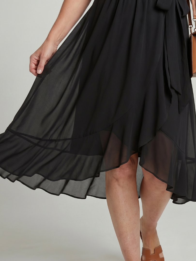 Serena™ | Fluid Hem Midi Dress for Effortless Elegance