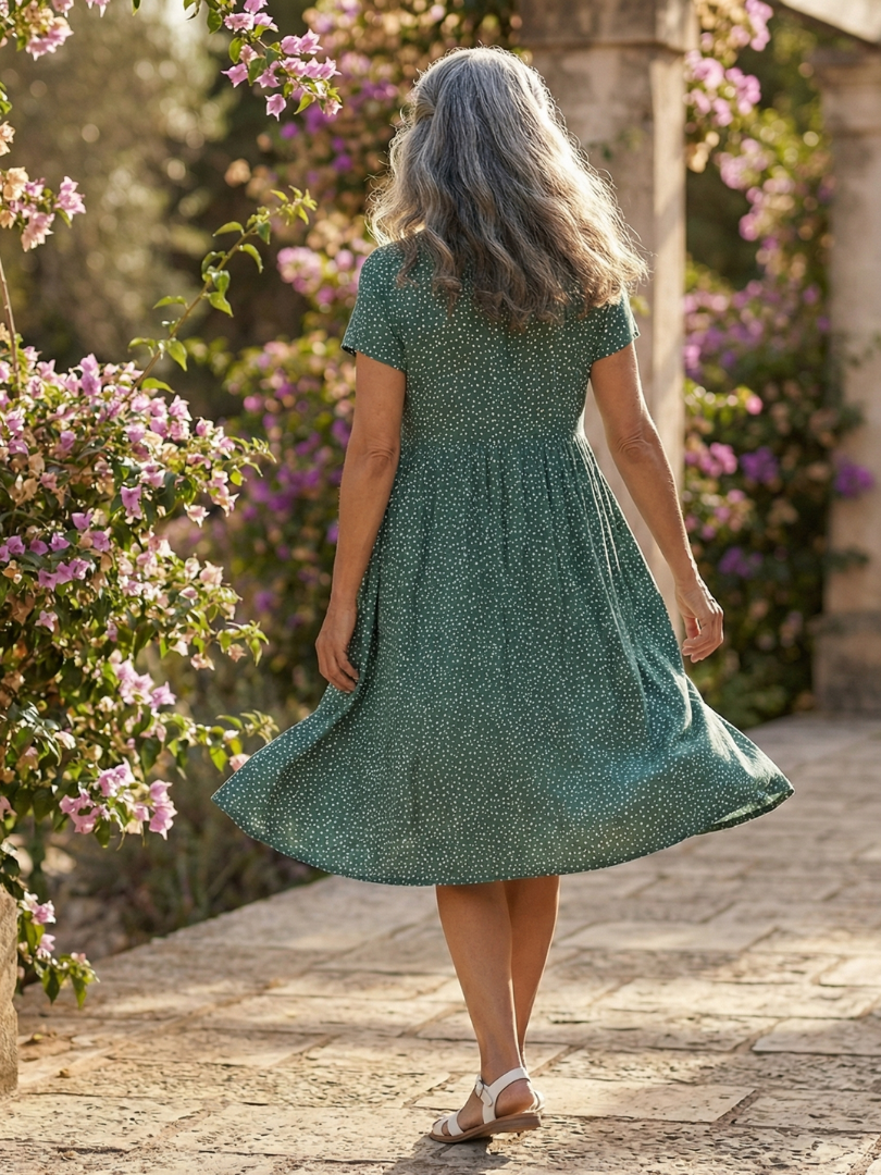 Clara™ | Flowing Linen Dress for Effortless Elegance