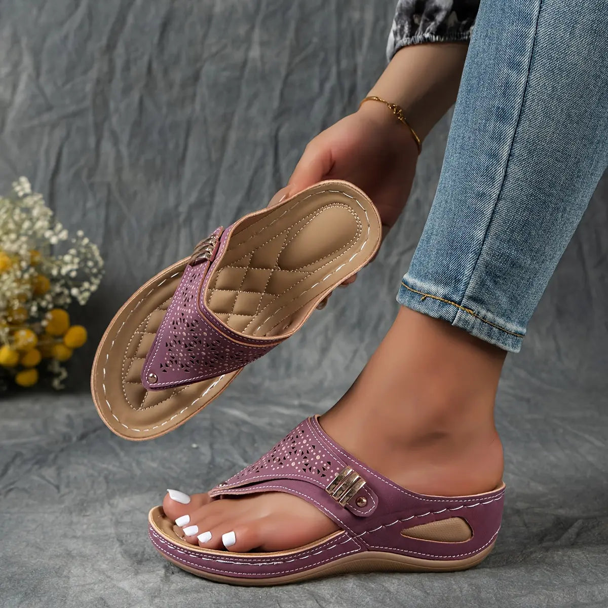 Elena™ | Stylish Wedge Sandals for Effortless Chic