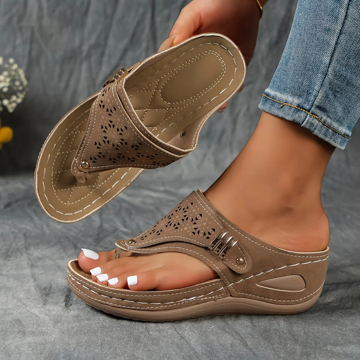Elena™ | Stylish Wedge Sandals for Effortless Chic