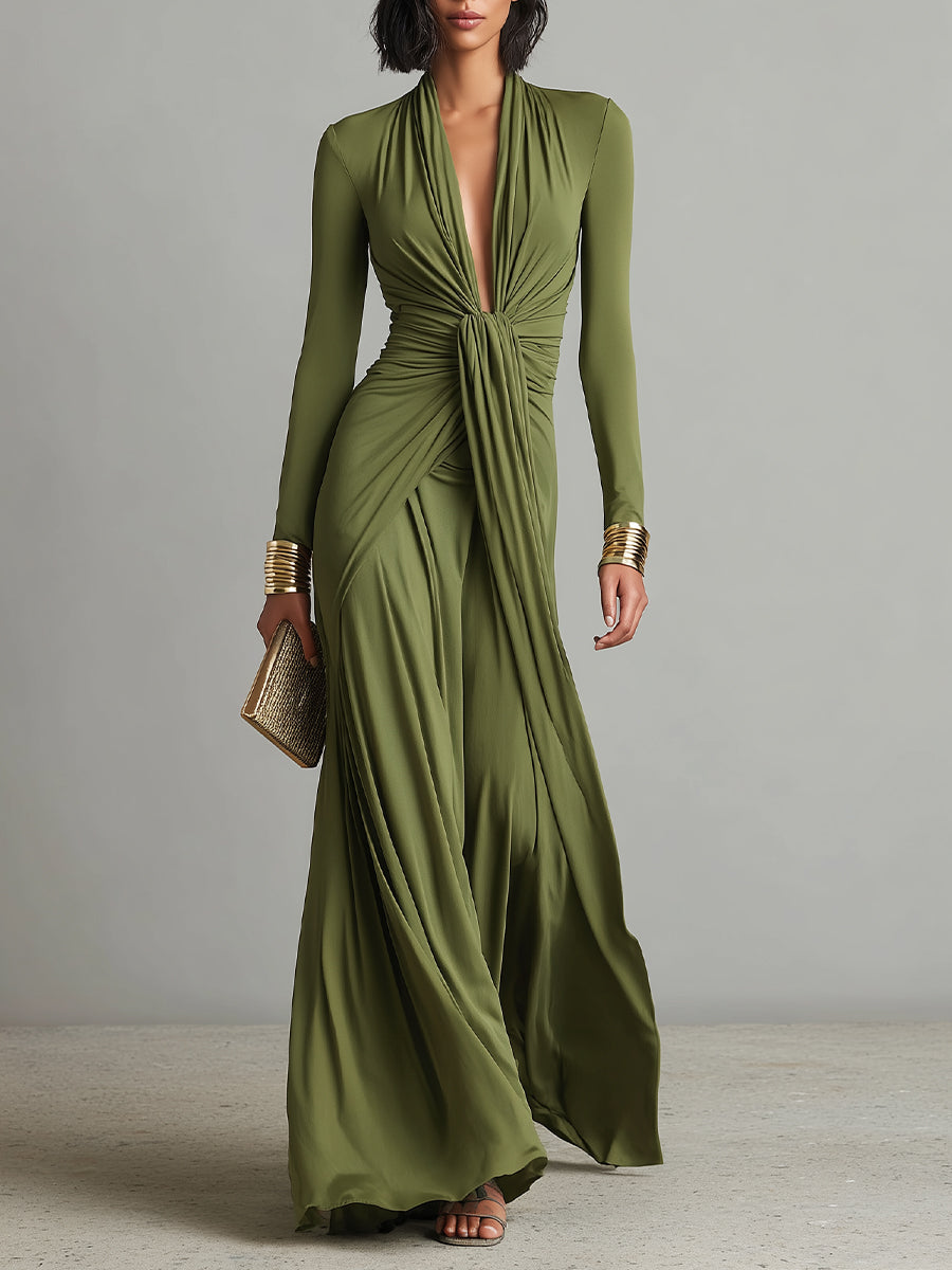 Olivia™ | Luxurious Silk Maxi Dress