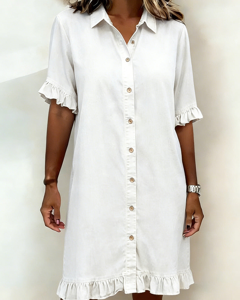 Lila™ | Flattering Denim Dress