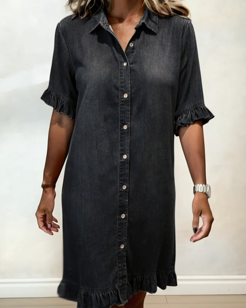 Lila™ | Flattering Denim Dress