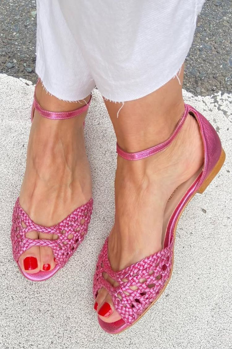 Isadora™ | Chic Woven Gold Sandals for Effortless Elegance