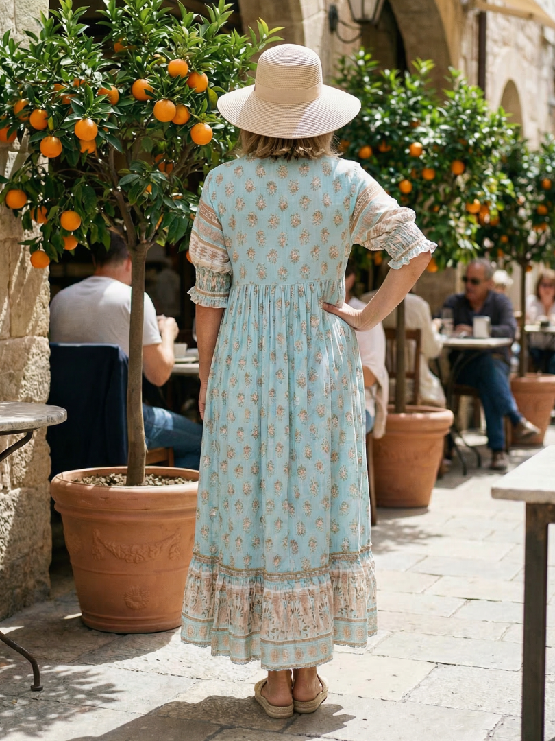 Maren™ | Chic Cotton Garden Dress for Effortless Style