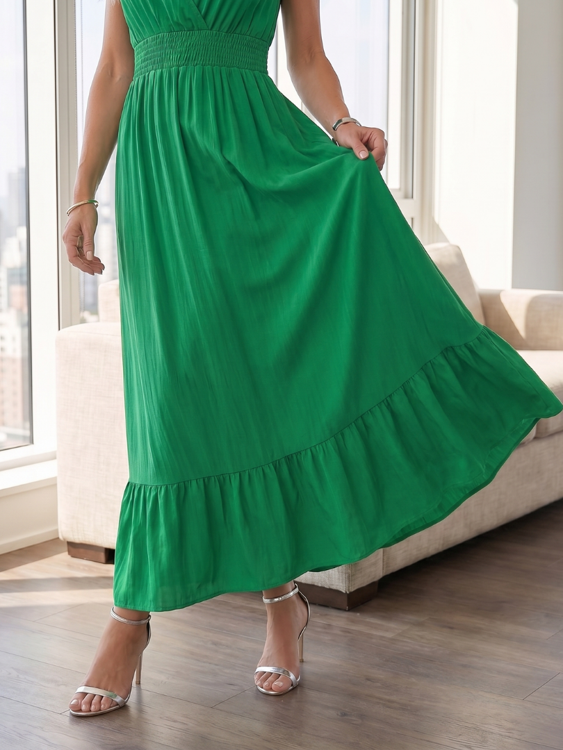 Lila™ | Charming Ruffle Sleeve Midi Dress