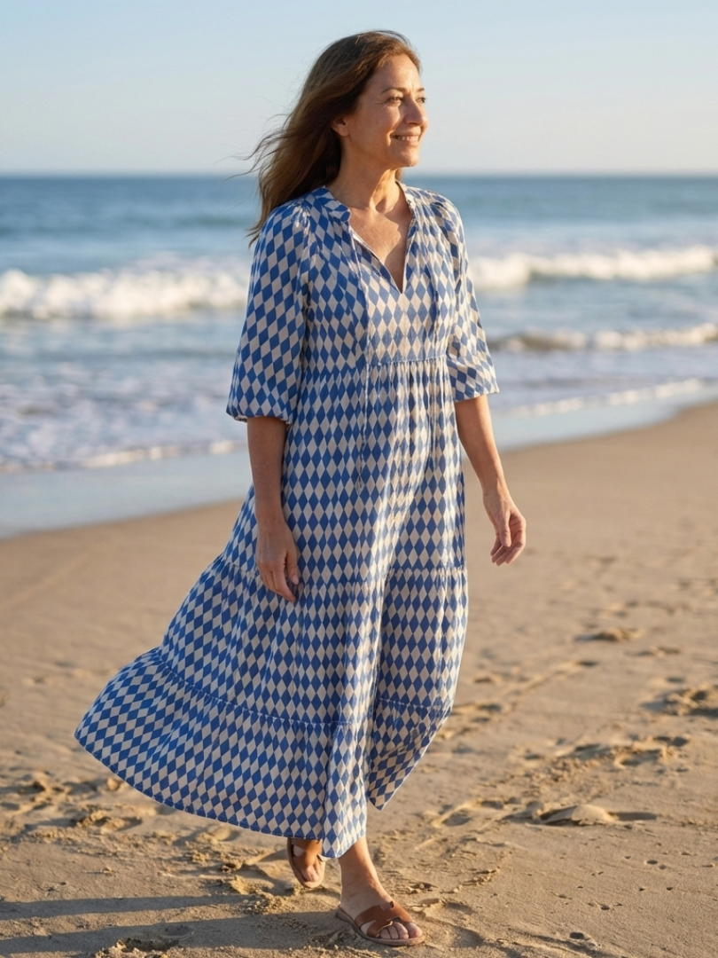 Elodie™ | Chic Tiered Dress in Luxe Fabric