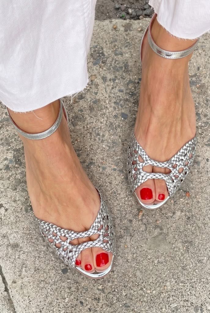 Isadora™ | Chic Woven Gold Sandals for Effortless Elegance