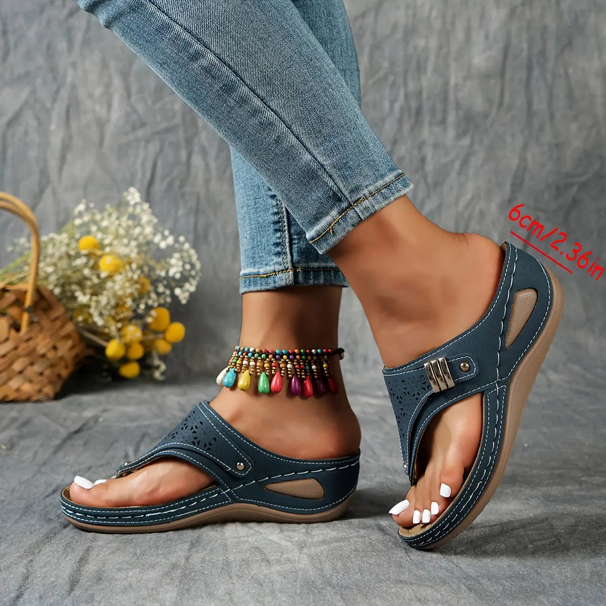 Elena™ | Stylish Wedge Sandals for Effortless Chic