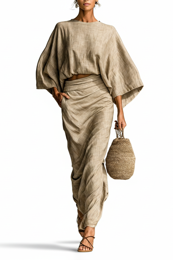 Lila™ | Chic Linen Skirt Set for Grace
