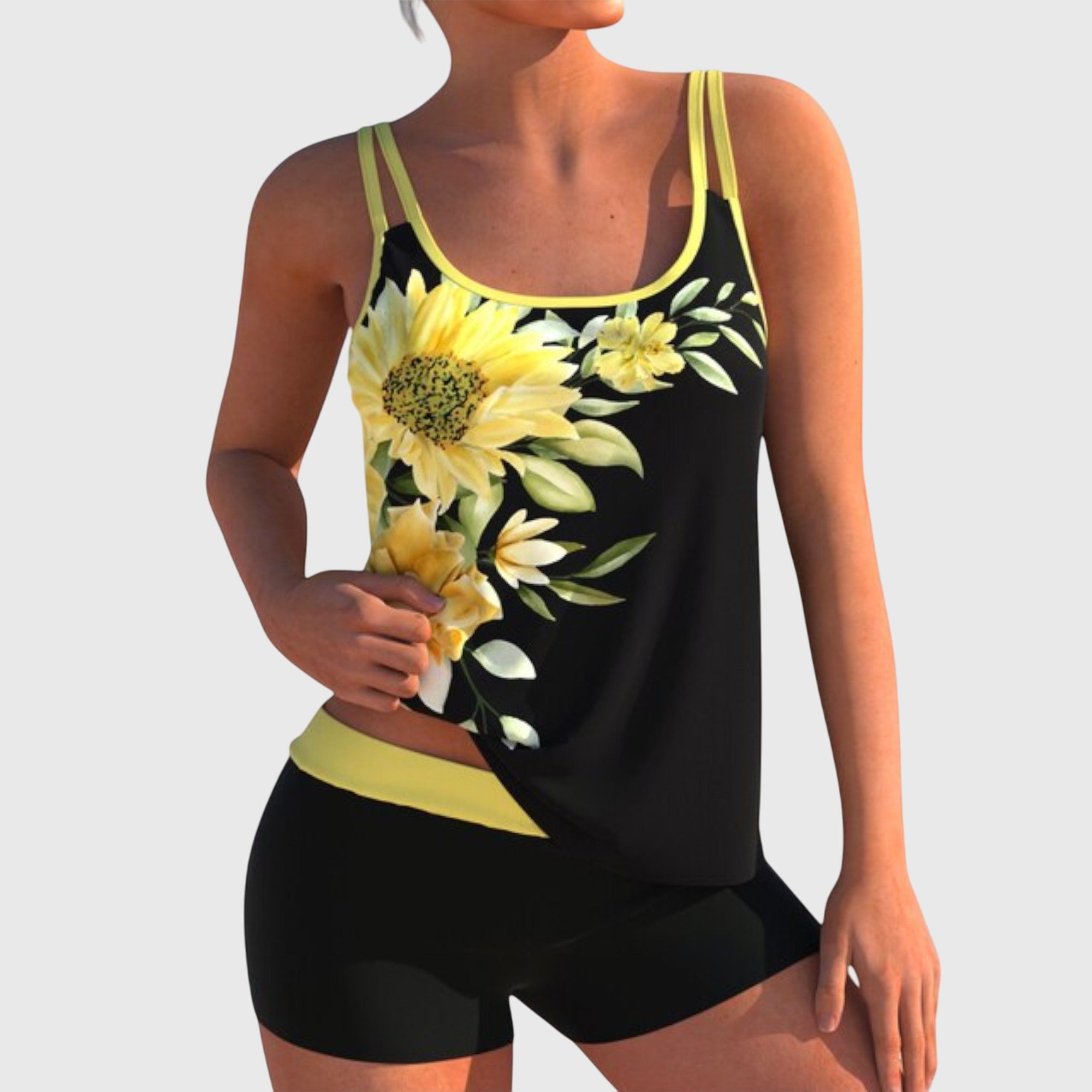 Lila™ | Stylish Floral Tankini with Tummy Control