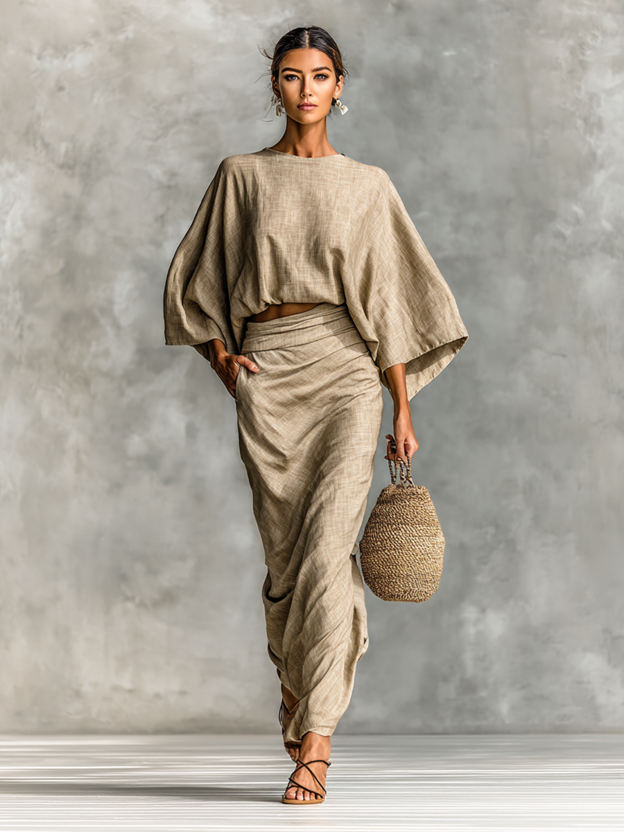 Lila™ | Chic Linen Skirt Set for Grace