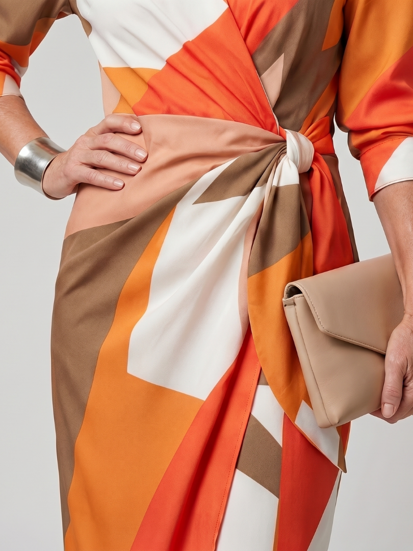 Imogen™ | Chic Stripe Midi Dress for Effortless Elegance