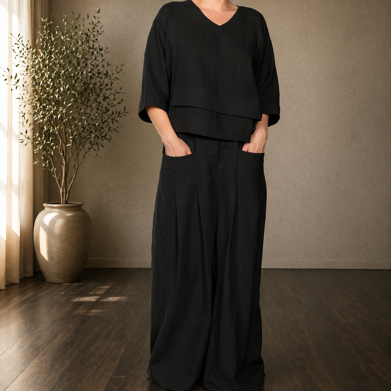 Clara™ | Chic Wide-Leg Set for Effortless Elegance