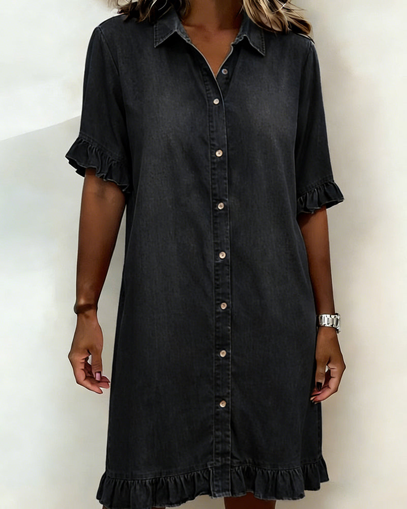 Lila™ | Flattering Denim Dress