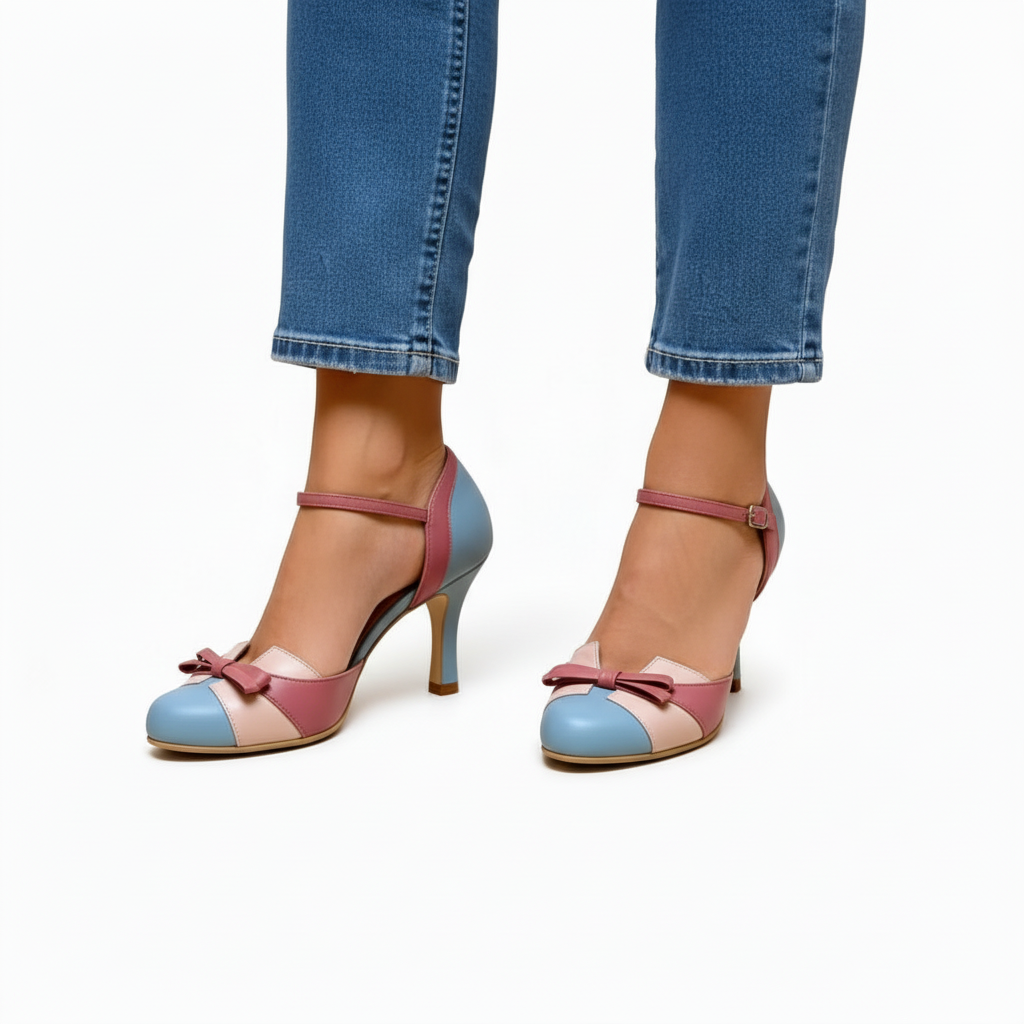 Serena™ | Chic Leather Heels for Timeless Elegance