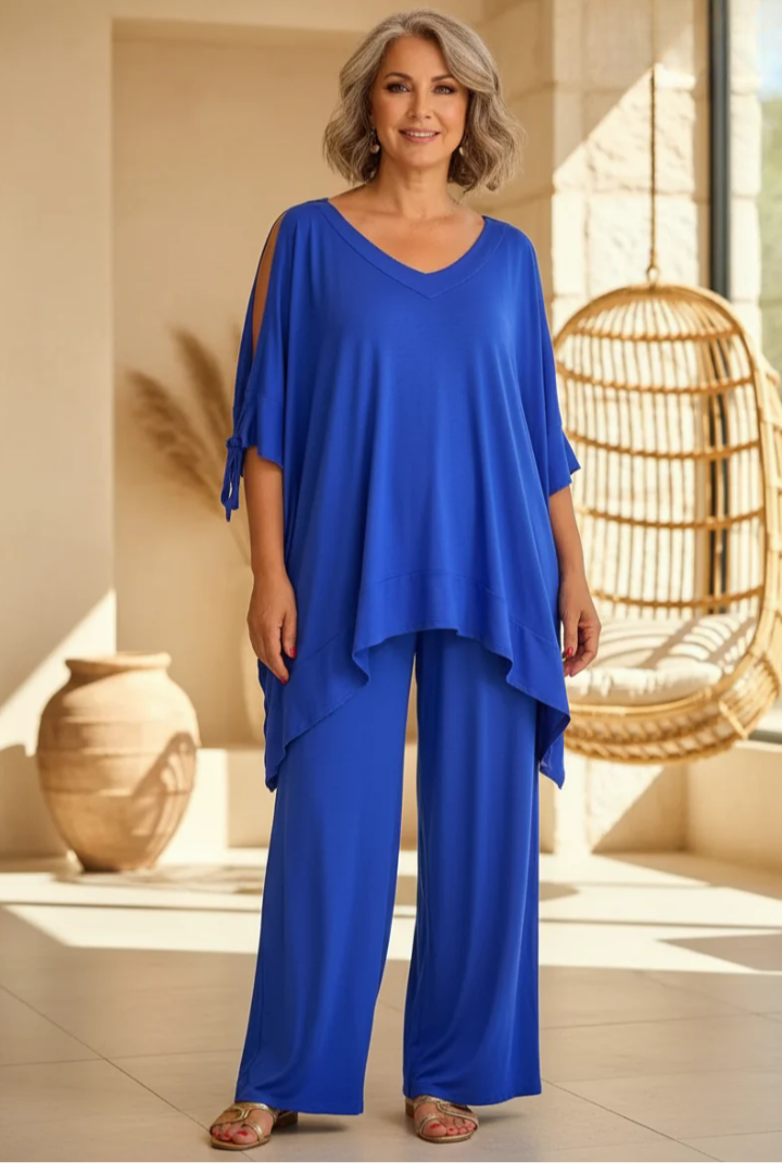 Lila™ | Luxe Cotton Two-Piece Set for Effortless Style
