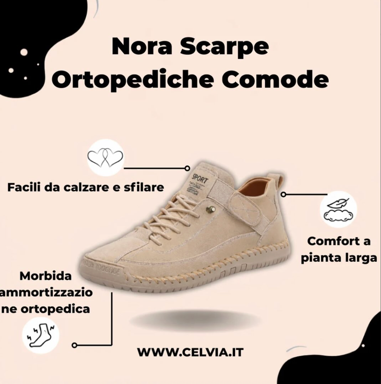 Nora™ | Cozy Orthopaedic Shoes for Blissful Comfort