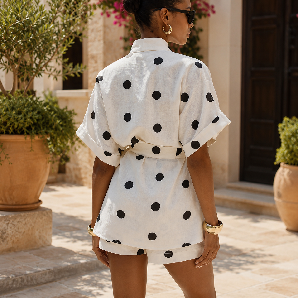 Lila™ | Chic Polka Dot Beach Set for Sun-Kissed Days