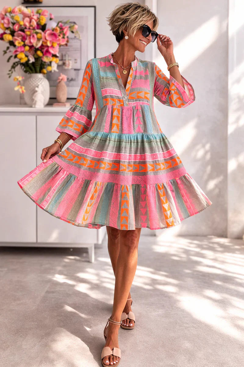 Lila™ | Vibrant Midi Dress for Effortless Style