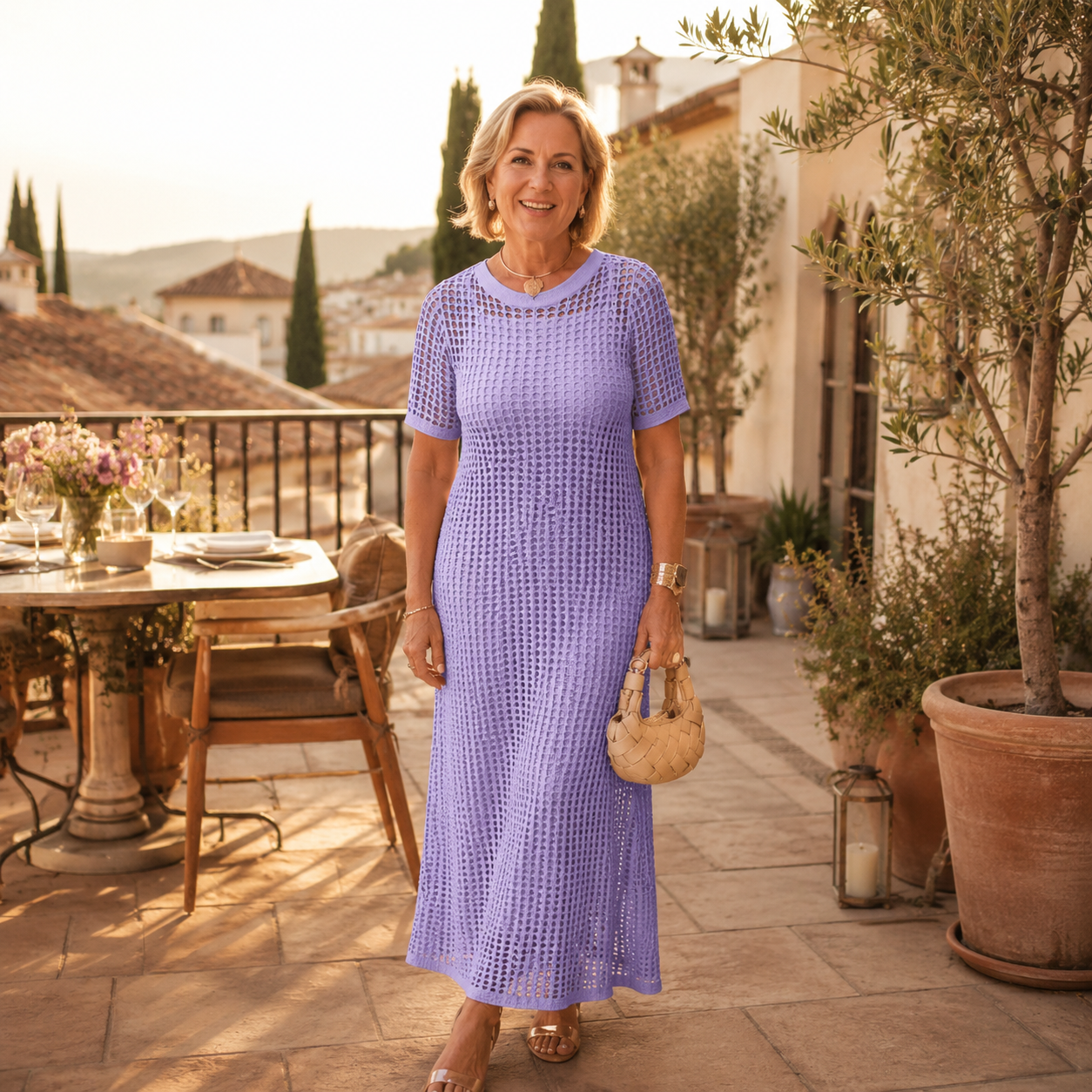 Bethany - Chic Maxi Dress with Free Inner Layer