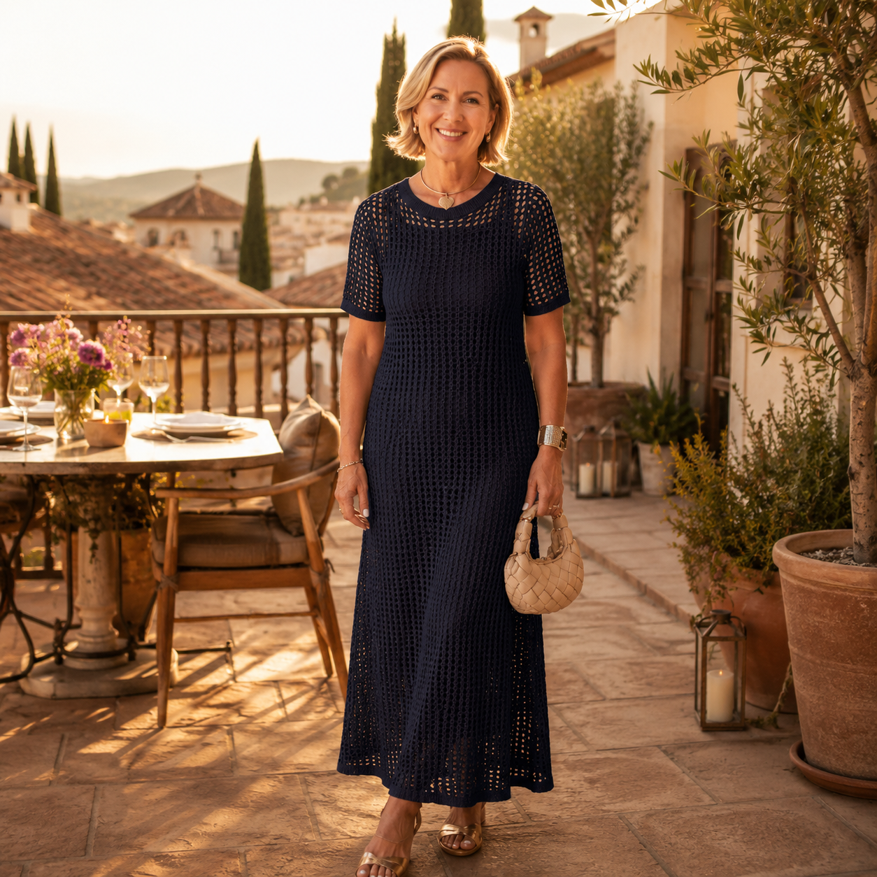 Bethany - Chic Maxi Dress with Free Inner Layer