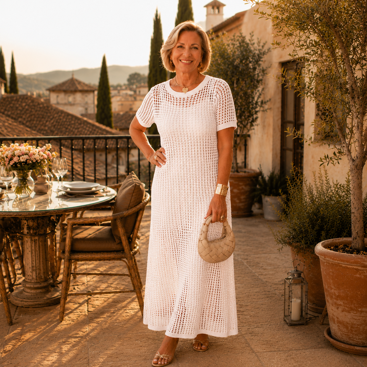 Bethany - Chic Maxi Dress with Free Inner Layer