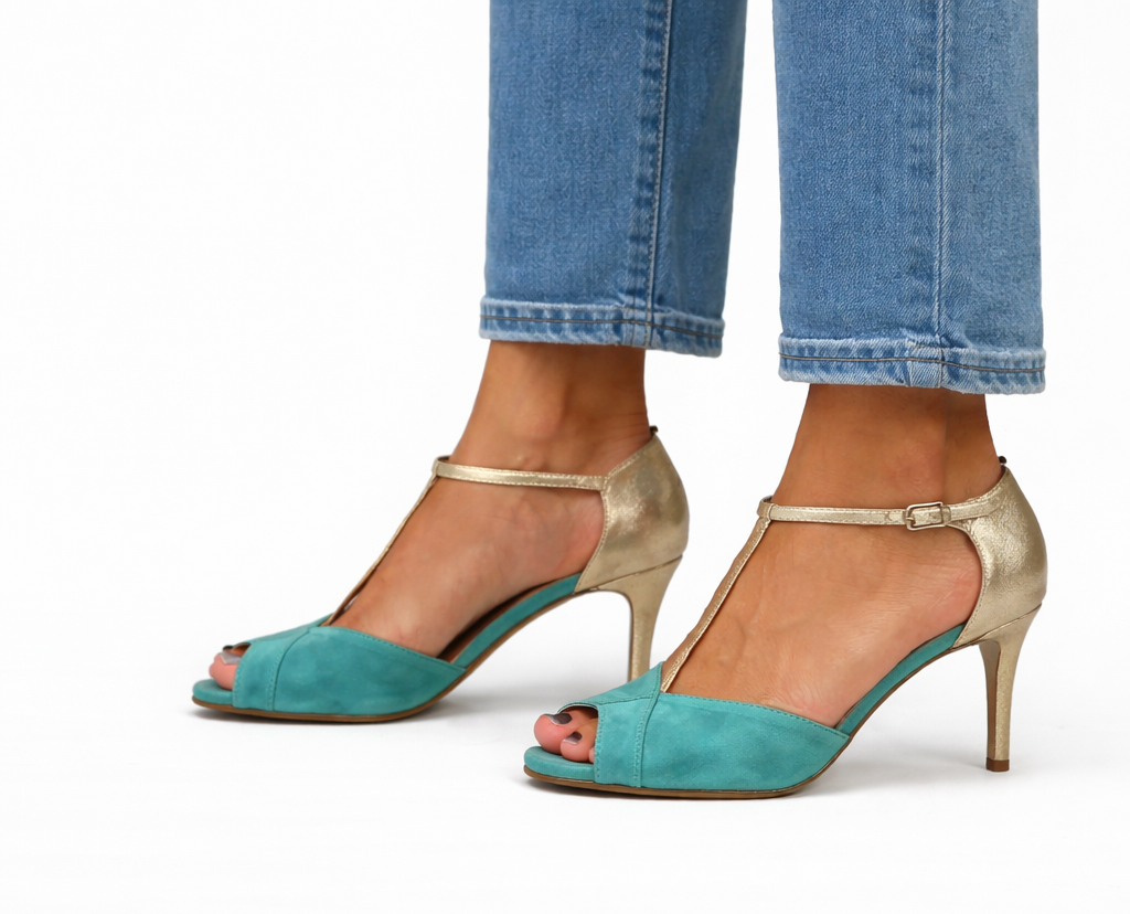 Roksana™ | Chic Leather Heels for Confidence