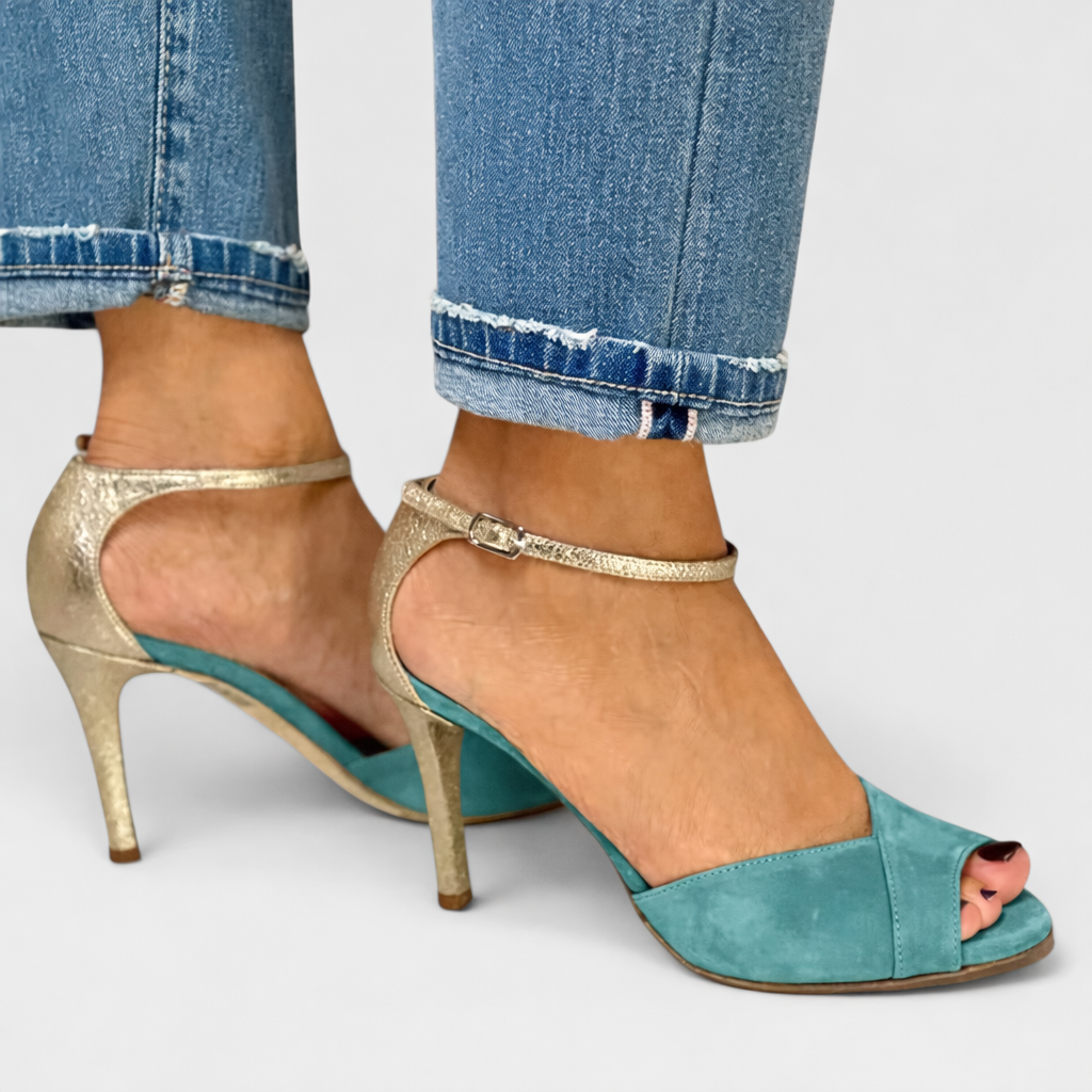 Roksana™ | Chic Leather Heels for Confidence