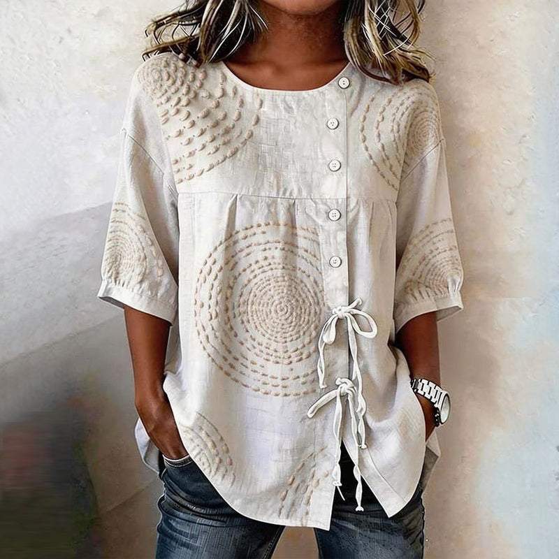 Lila™ | Timeless Cotton Vintage Blouse