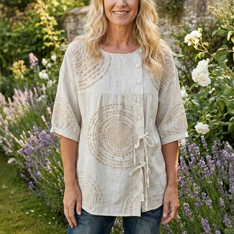Lila™ | Timeless Cotton Vintage Blouse