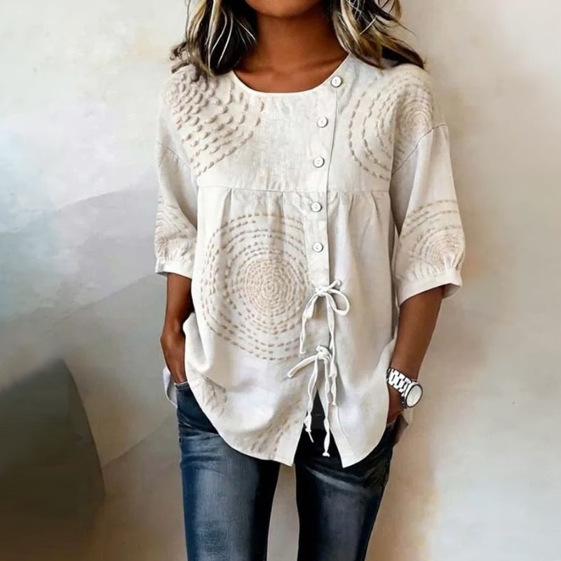 Lila™ | Timeless Cotton Vintage Blouse