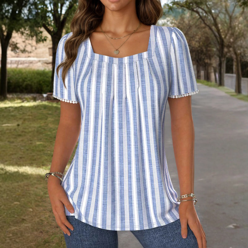 Lila™ | Relaxed Striped Blouse for Effortless Style