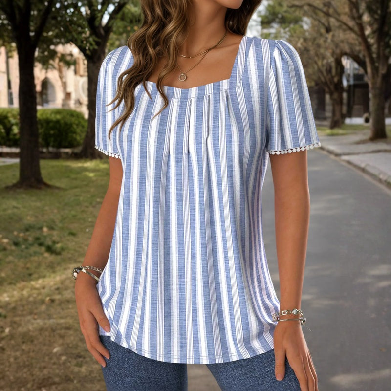 Lila™ | Relaxed Striped Blouse for Effortless Style