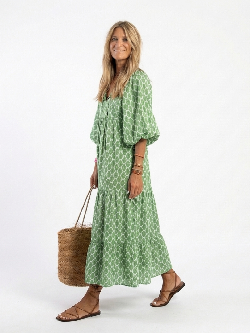 Henrietta™ | Chic Tiered Midi Dress for Effortless Elegance