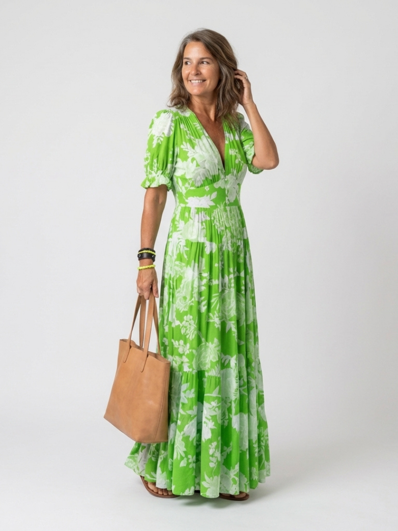 Ione™ | Floral Midi Dress for Effortless Elegance