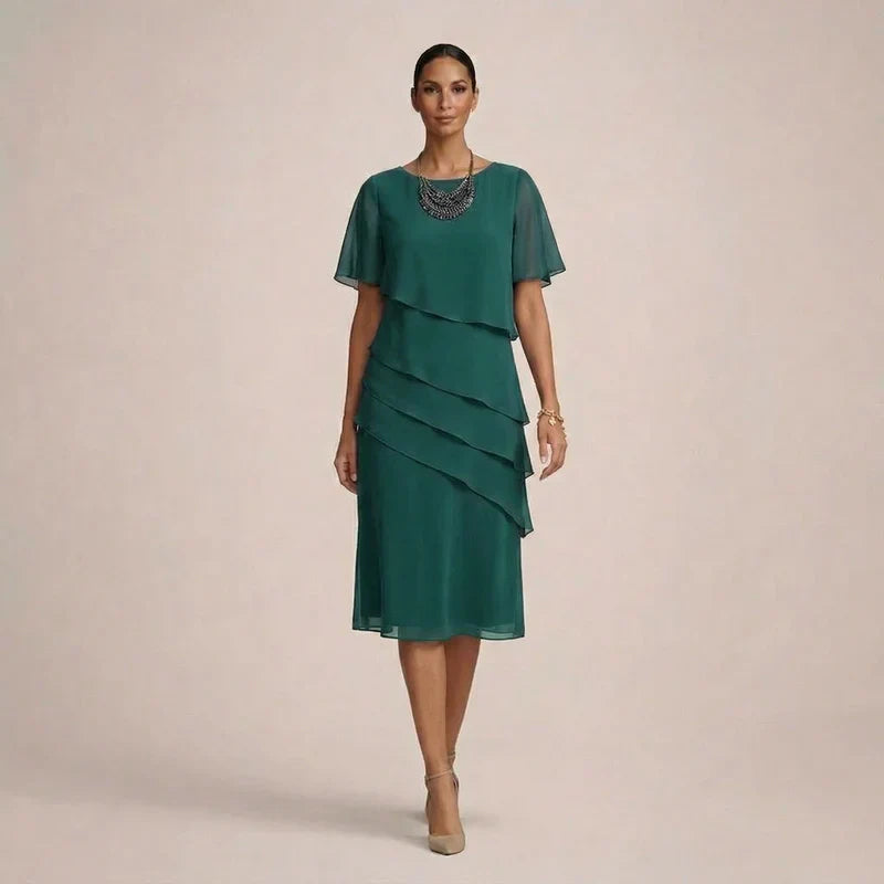 Isabella™ | Chic Ruffled Dress for Effortless Elegance