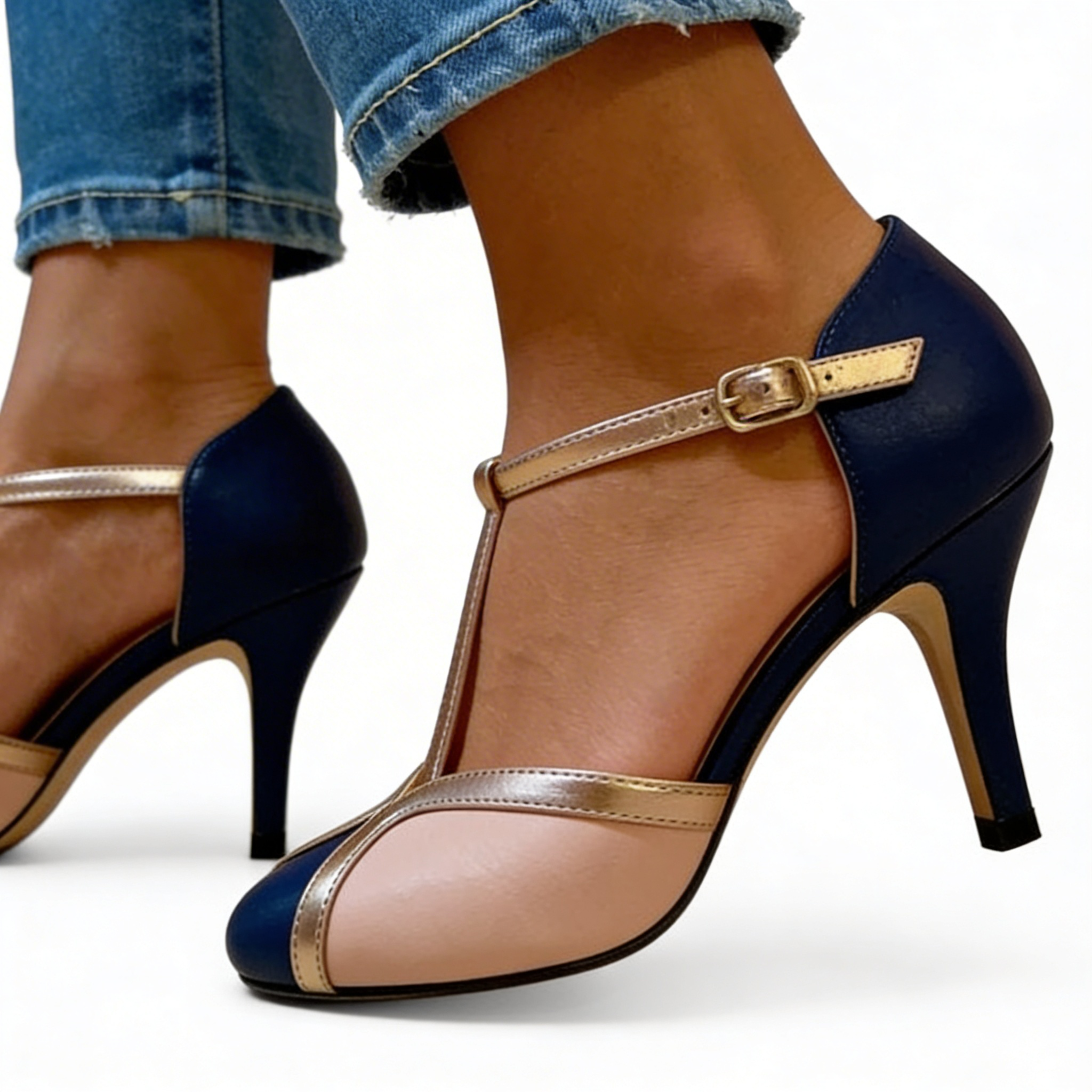 Gianna™ | Chic Leather Heels for All-Day Elegance