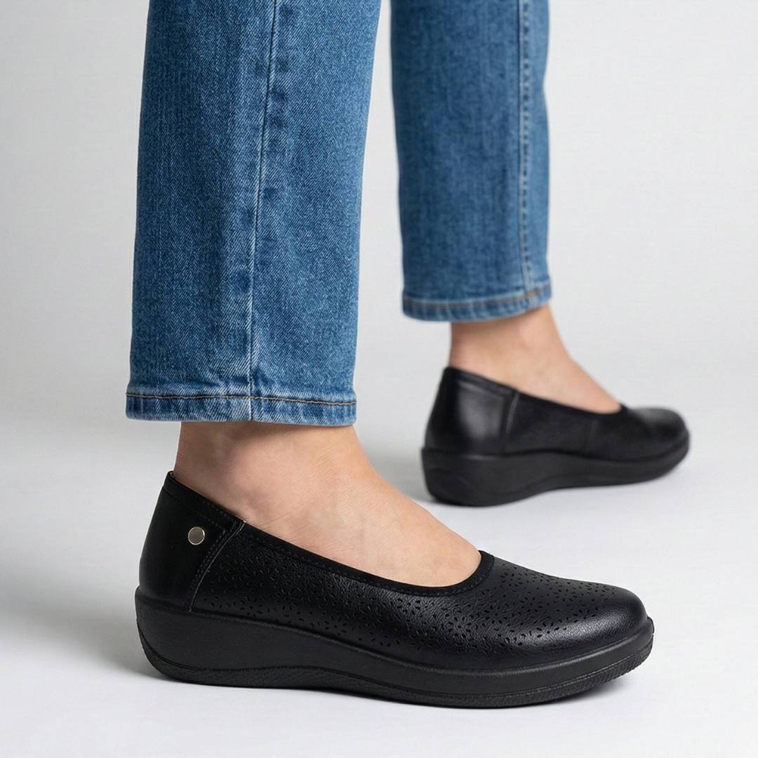 Ivonne™ | Luxurious Leather Ballerina for Effortless Elegance