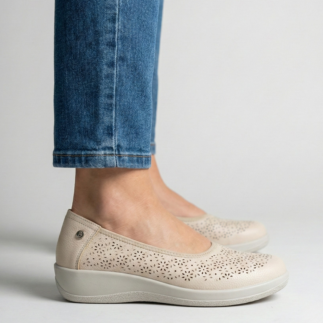 Ivonne™ | Luxurious Leather Ballerina for Effortless Elegance