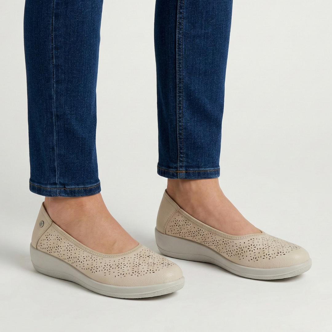 Ivonne™ | Luxurious Leather Ballerina for Effortless Elegance