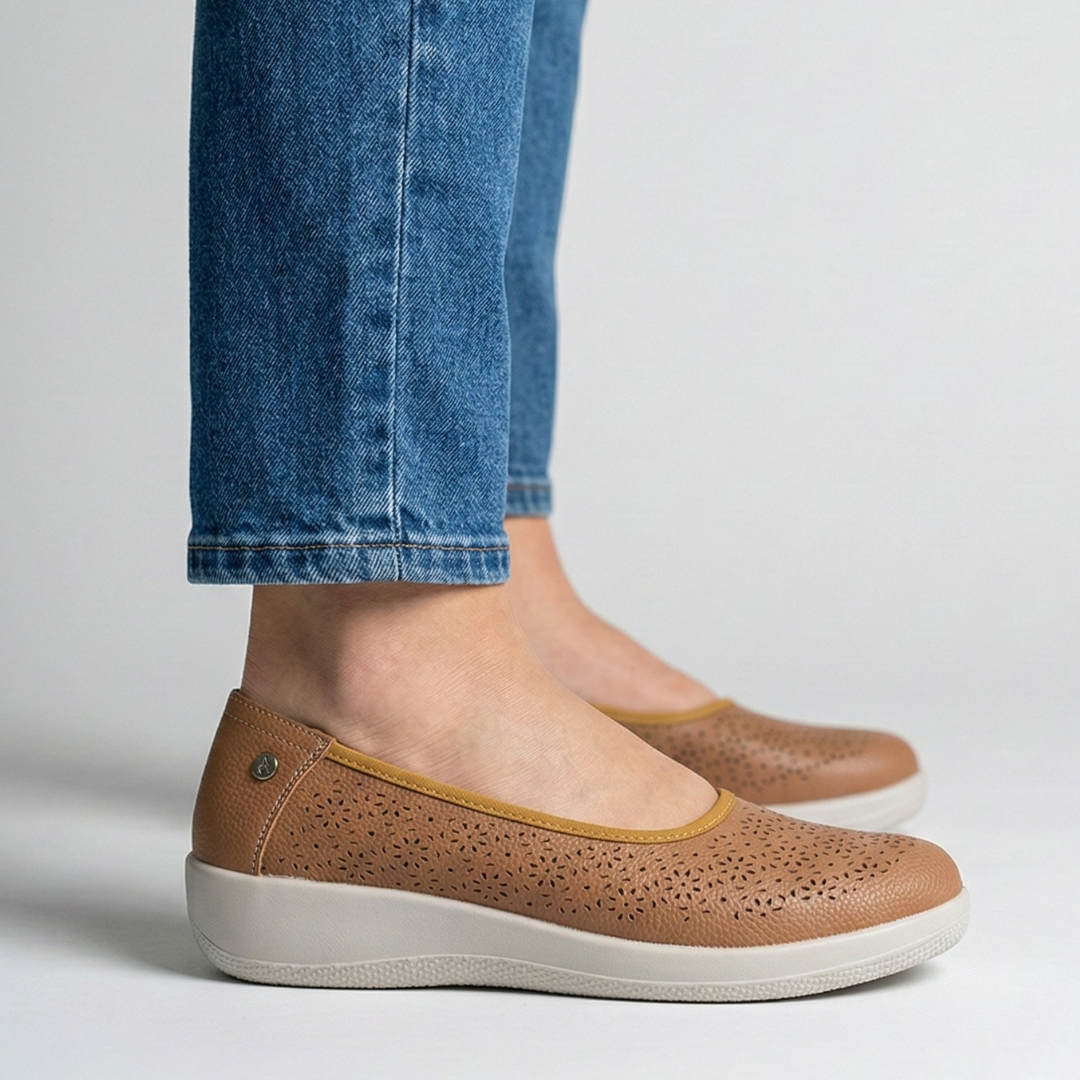 Ivonne™ | Luxurious Leather Ballerina for Effortless Elegance