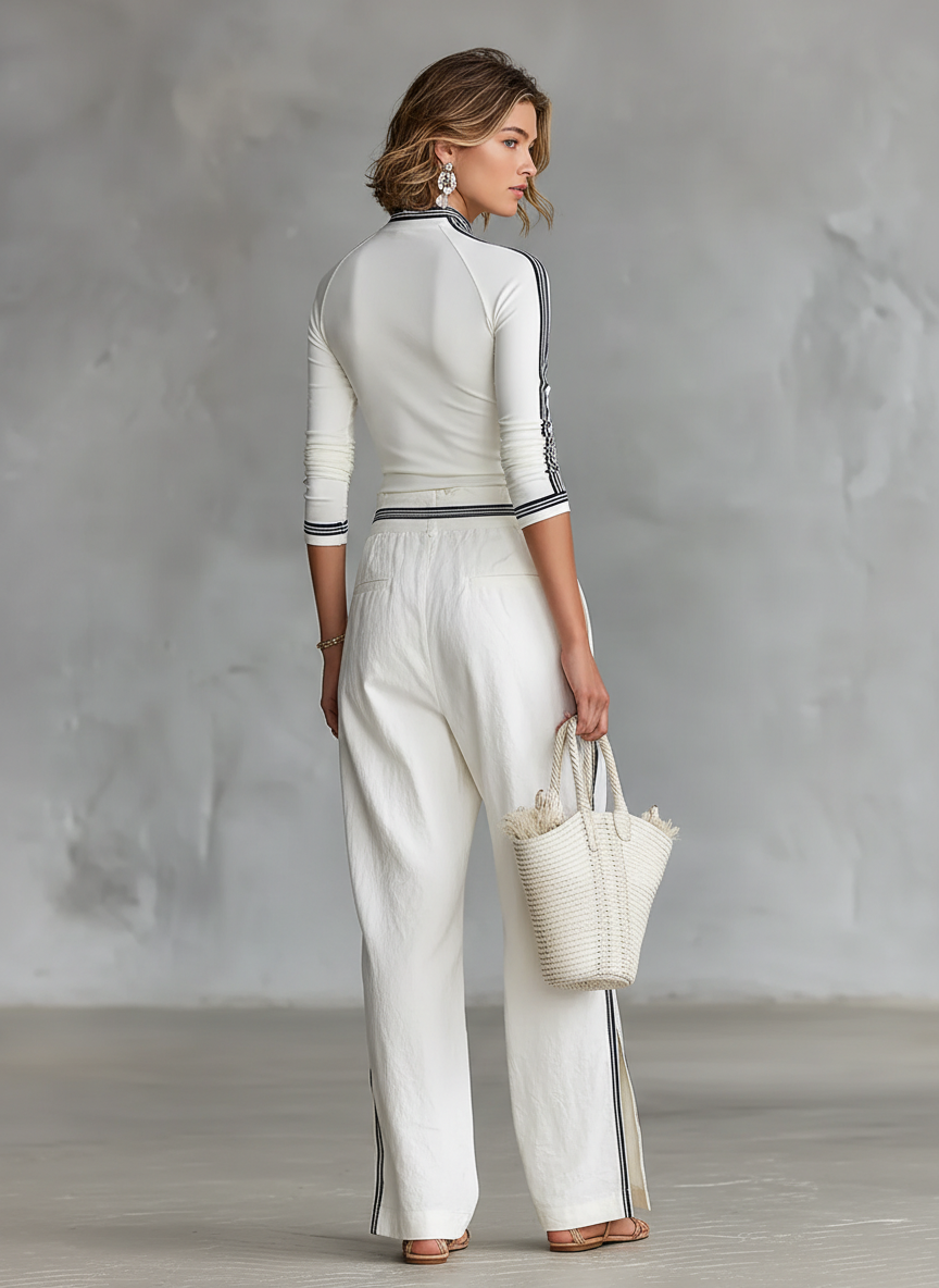 Lila™ | Chic Wide-Leg Joggers with Comfort